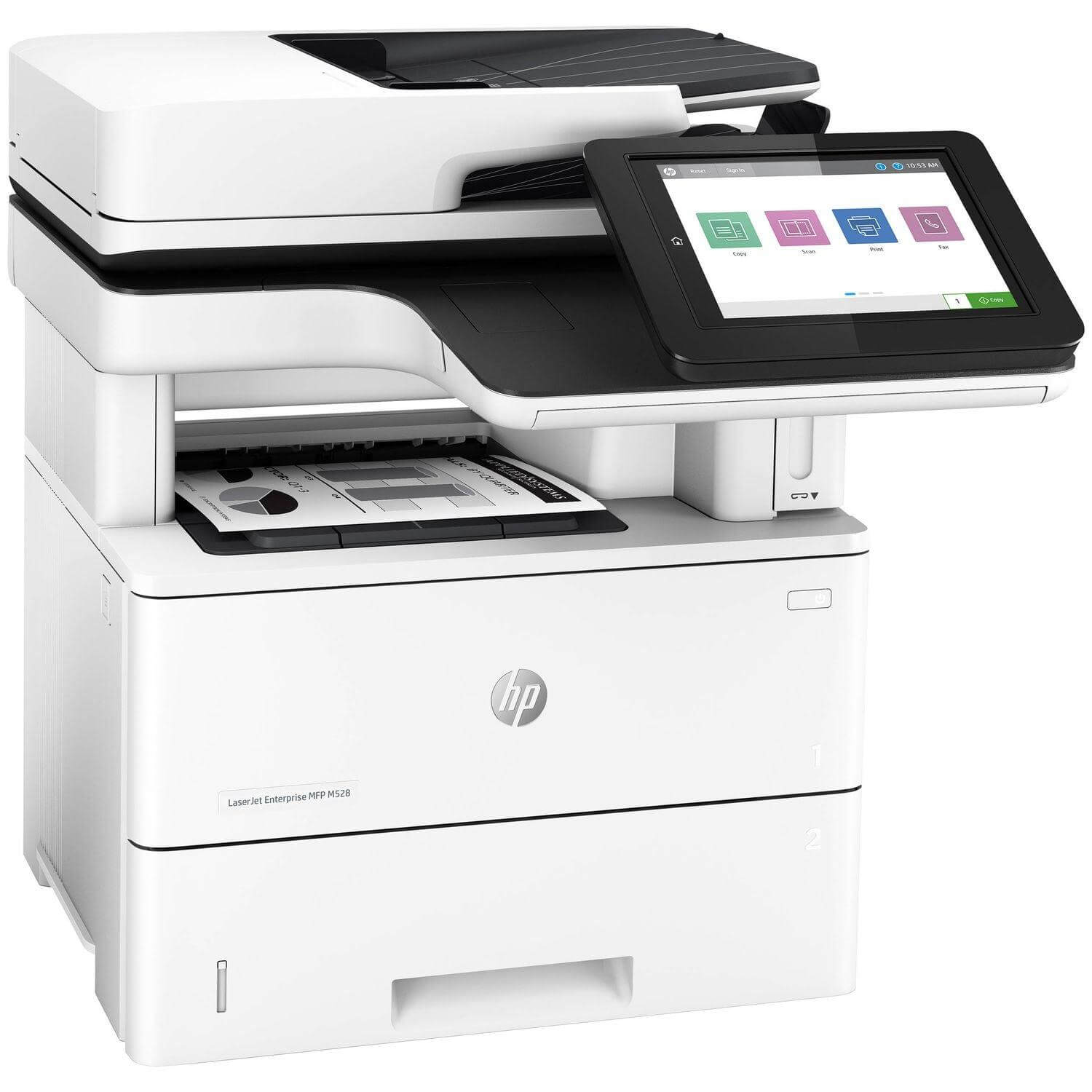 HP LaserJet M528f Enterprise Mono Multifunction Copier/Fax/Printer and Scanner - TonerParts