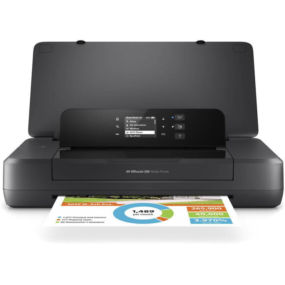 HP OfficeJet 200 Color Inkjet Mobile Printer - Photo Printer - TonerParts