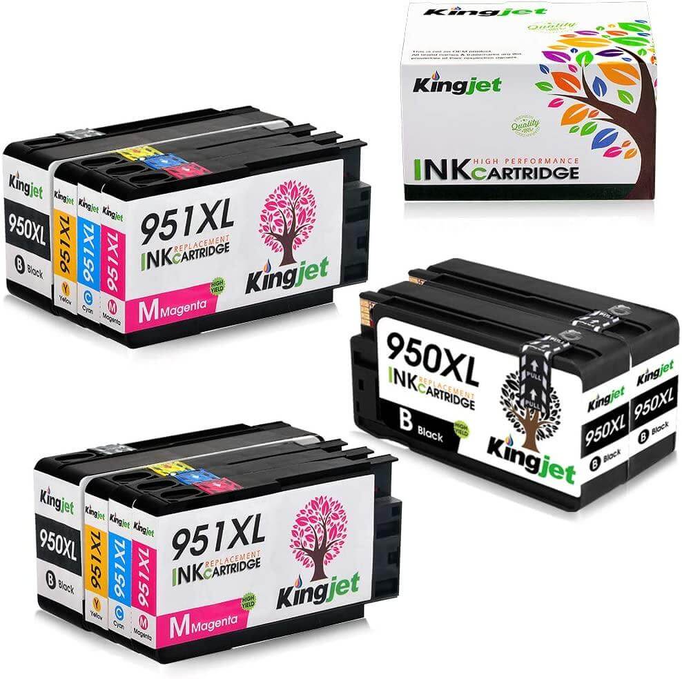 KingJet Compatible HP 950XL 951XL Ink Cartridges 10 Pack - TonerParts
