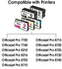 KingJet Compatible HP 952XL Ink Cartridges for 2B 1CYM Value 5 Pack