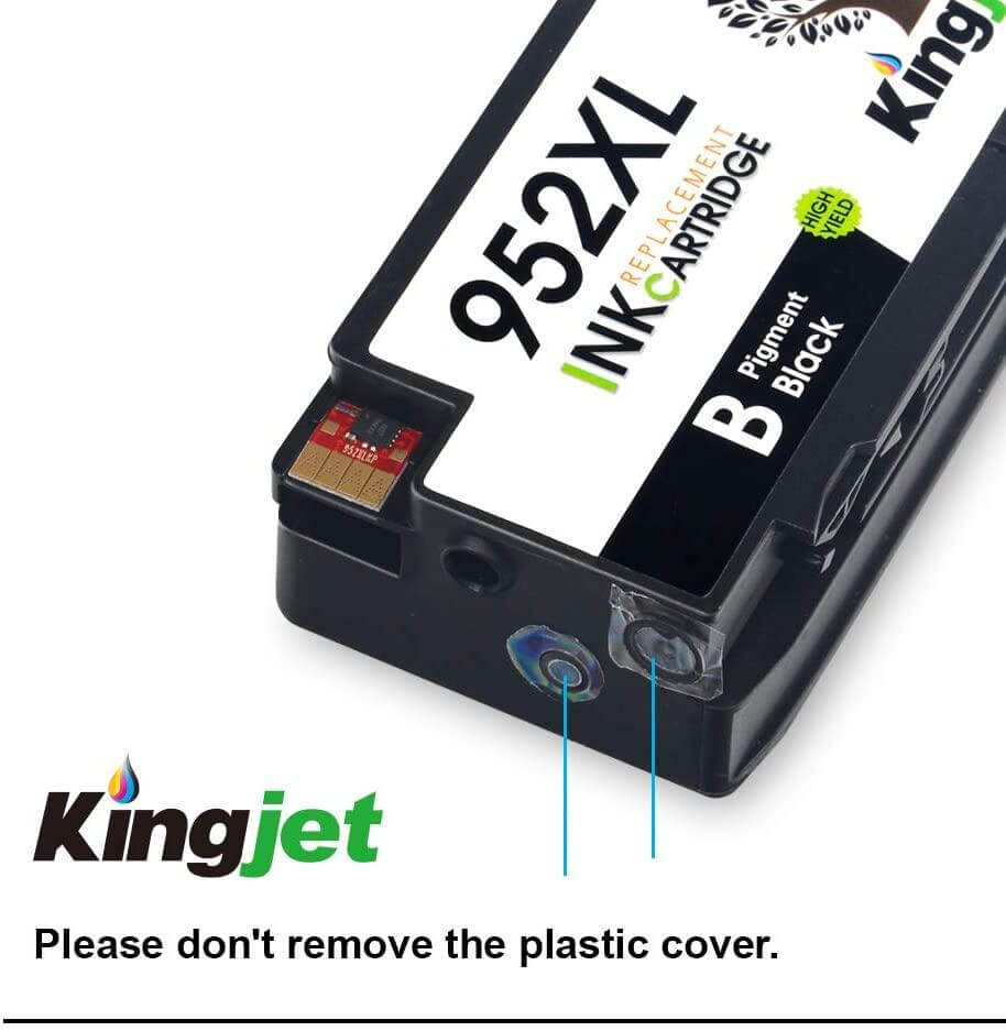 KingJet Compatible HP 952XL Ink Cartridges for BCYM Value 4 Pack - TonerParts