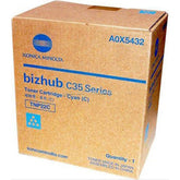 Konica Minolta A0X5432, TNP22C OEM Toner Cartridge For Bizhub C35 Cyan - 4.6K