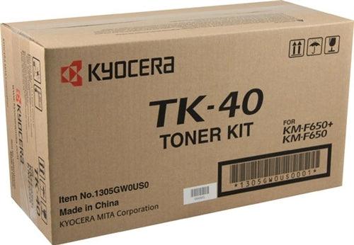 Kyocera Mita TK-40, 1305GW0US0 OEM Toner Cartridge For KM-F650 Black - 9K
