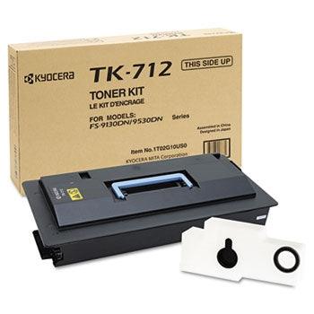 OEM Kyocera Mita TK-712, 1T02G10US0 Toner Cartridge For FS9130, FS9530 Black 40K