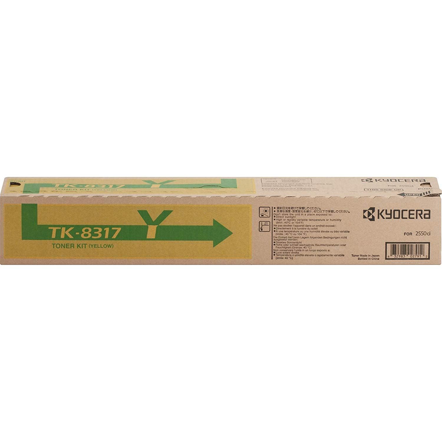 Kyocera Mita TK-8317Y, 1T02MVAUS0 OEM Toner Cartridge For TASKalfa 2550ci Yellow - 12K - TonerParts