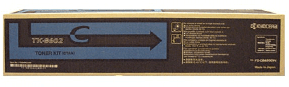 Kyocera Mita TK-8602C, 1T02MNCUS0 OEM Toner Cartridge For FSC8650DN Cyan - 20K