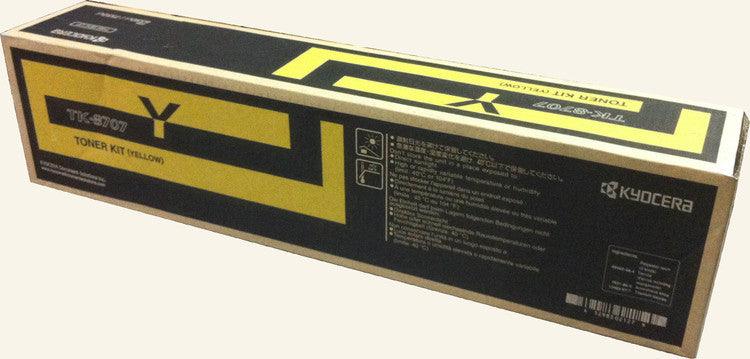 Kyocera Mita TK-8707Y, 1T02K9AUS0 OEM Toner Cartridge For TASKalfa 6550ci Yellow - 30K - TonerParts