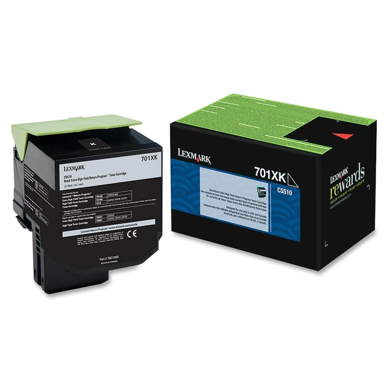 Lexmark 70C1XK0, 701XK OEM Toner Cartridge For CS510 Black - 8K - TonerParts