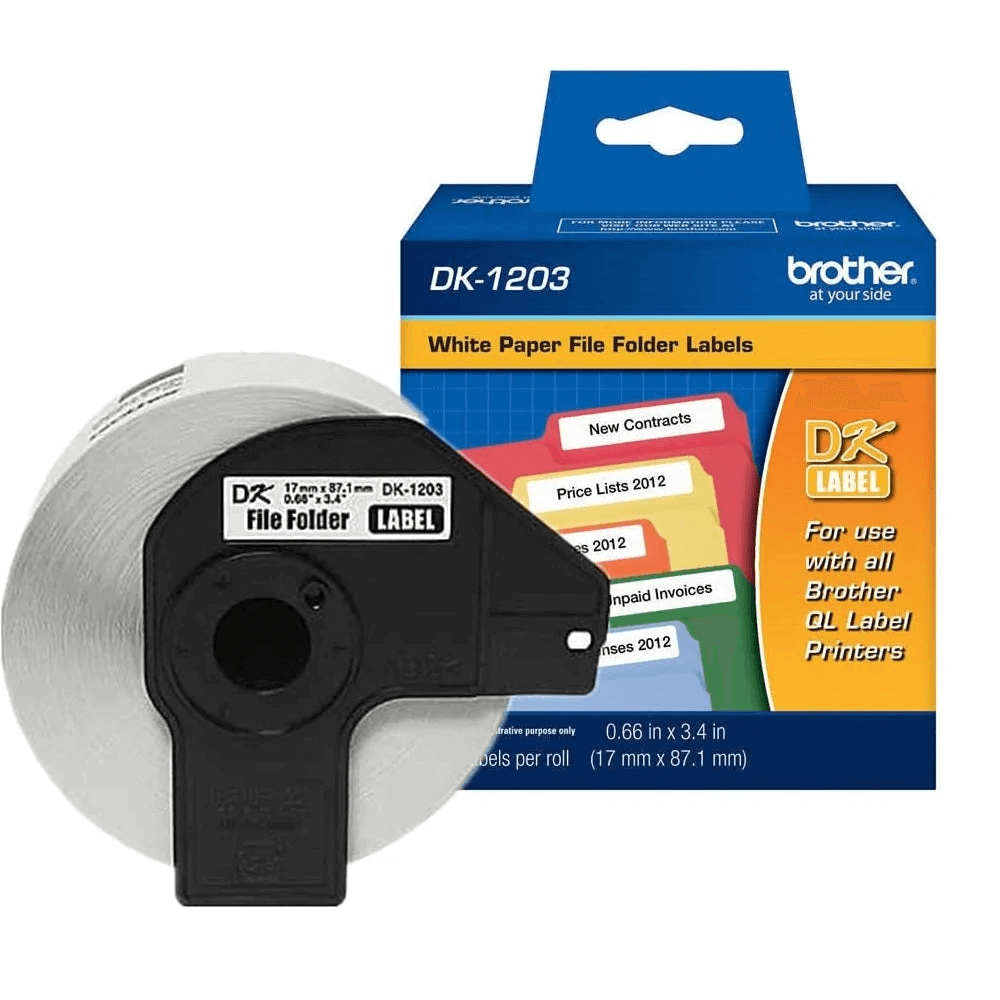 OEM Brother DK-1203 File Folder Paper Label DK1203 (0.66