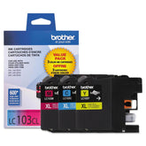 OEM Brother LC103 Ink Cartridge 600 Yield CYM Combo Pack