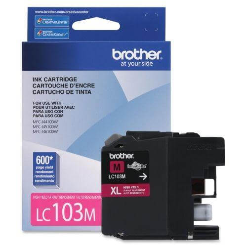 OEM Brother LC103MS Ink Cartridge Magenta 600 High Yield - TonerParts