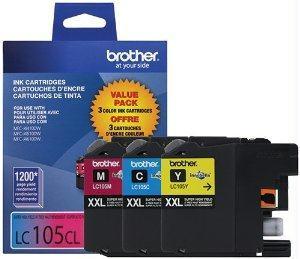 OEM Brother LC105 Ink Cartridge Colour Combo Pack 1.2K CYM - TonerParts
