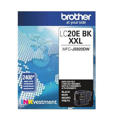 OEM Brother LC20E LC20EBKS Ink Cartridge Black 2.4K