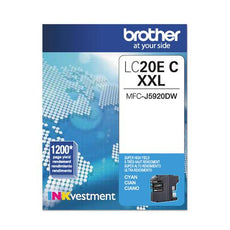 OEM Brother LC20E LC20ECS Ink Cartridge Cyan 1.2K