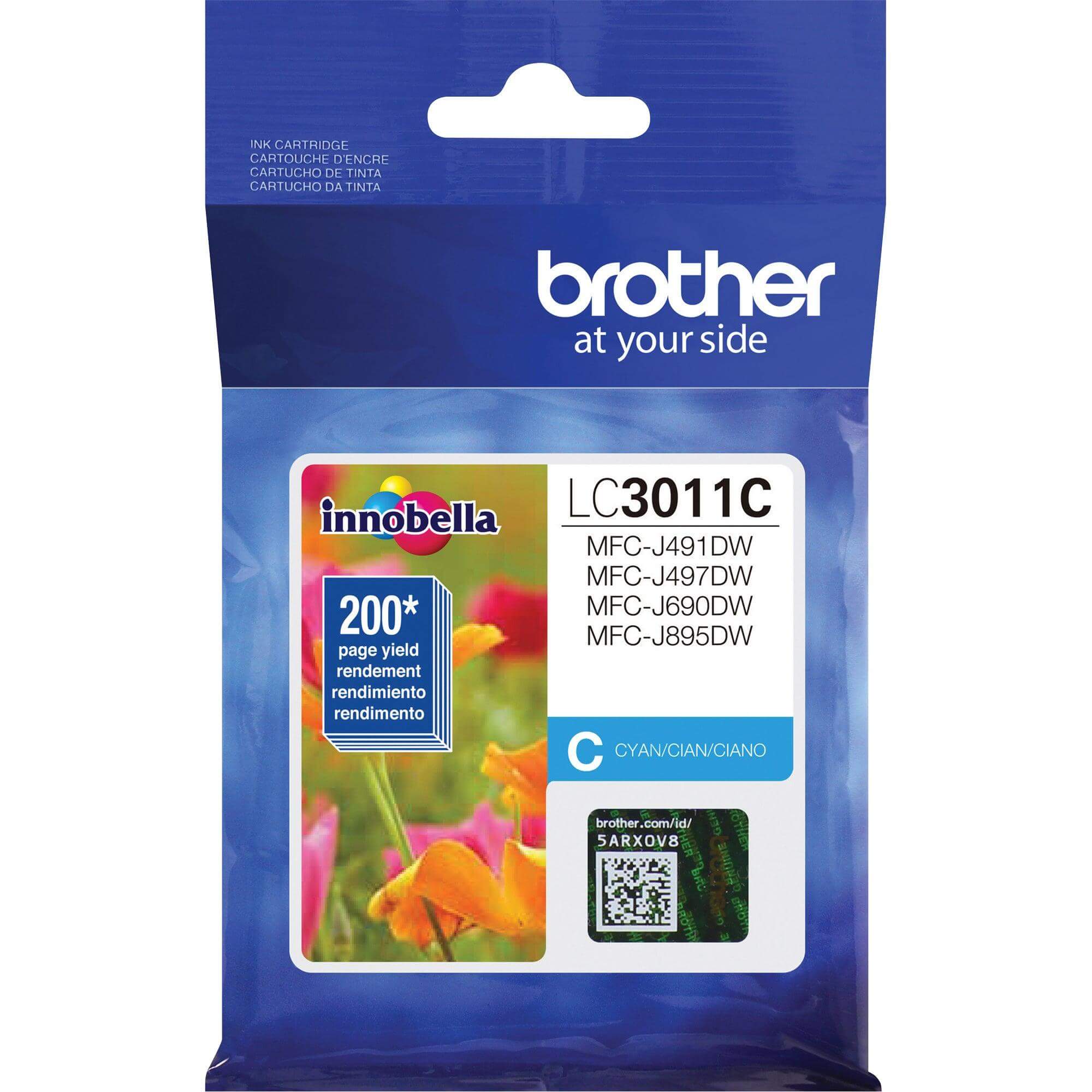 OEM Brother LC3011C Ink Cartridge Cyan 200 Pages - TonerParts