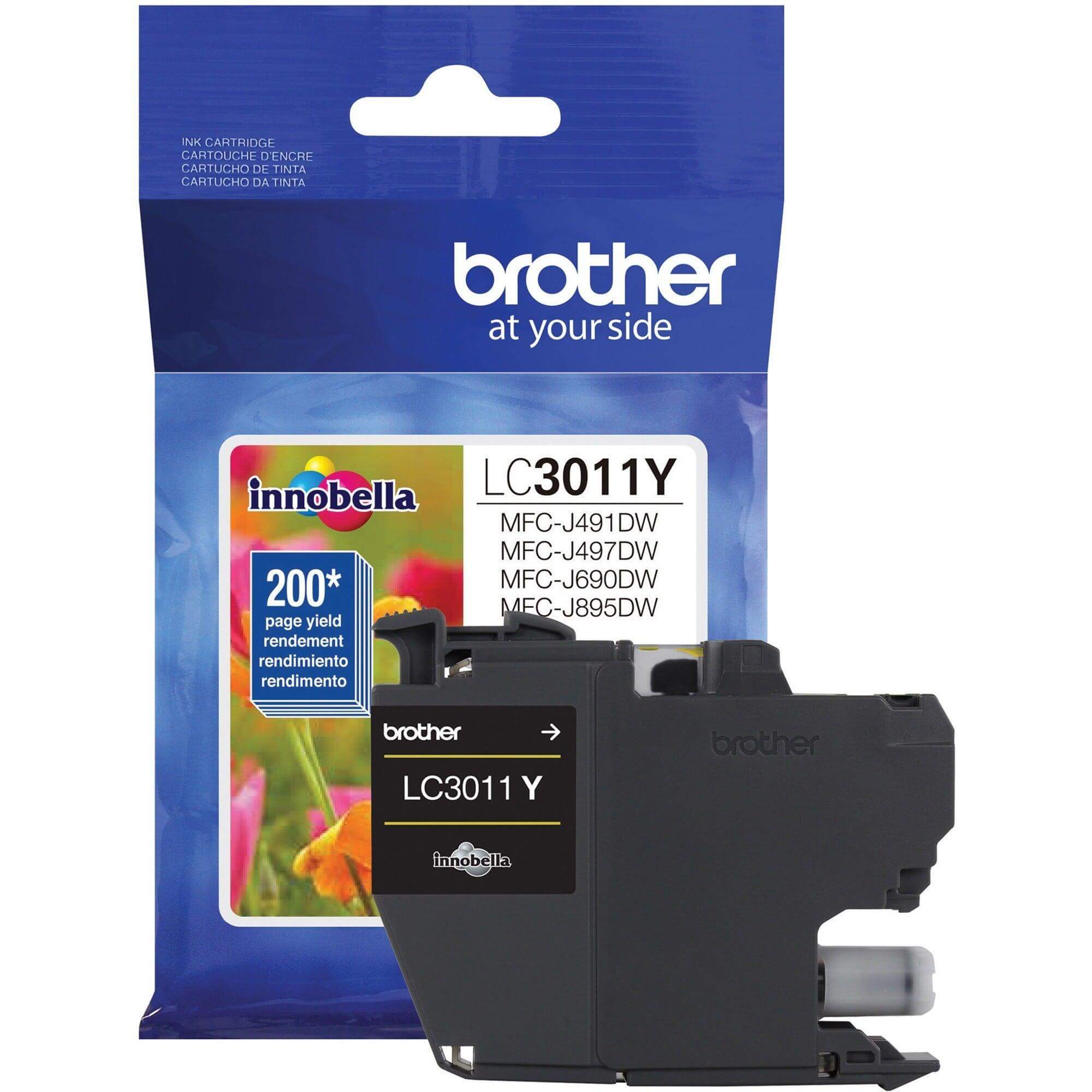 OEM Brother LC3011Y Ink Cartridge Yellow 200 Pages - TonerParts