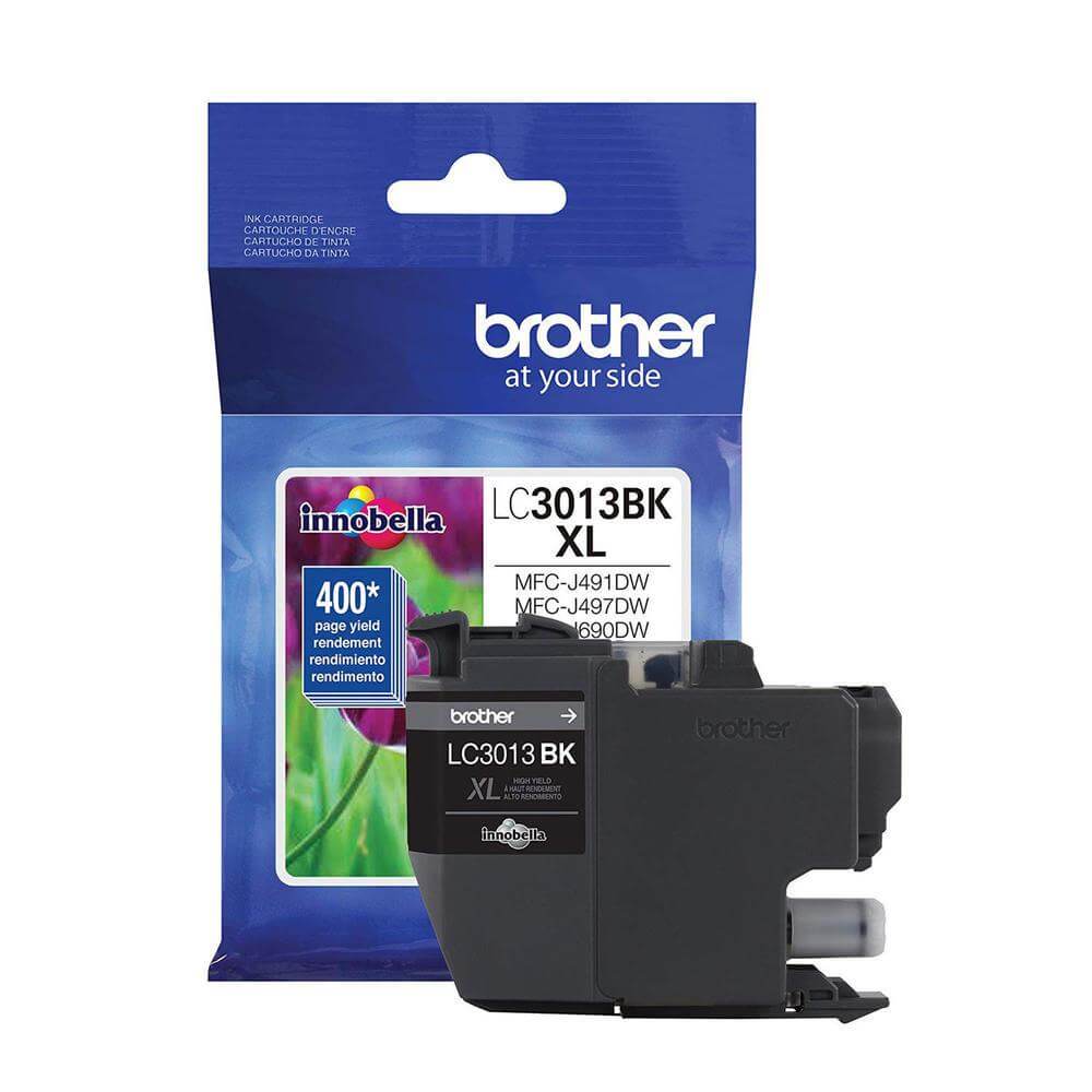 OEM Brother LC3013BK LC3013BKS Inkjet Ink Cartridge Black 400 Pages - TonerParts