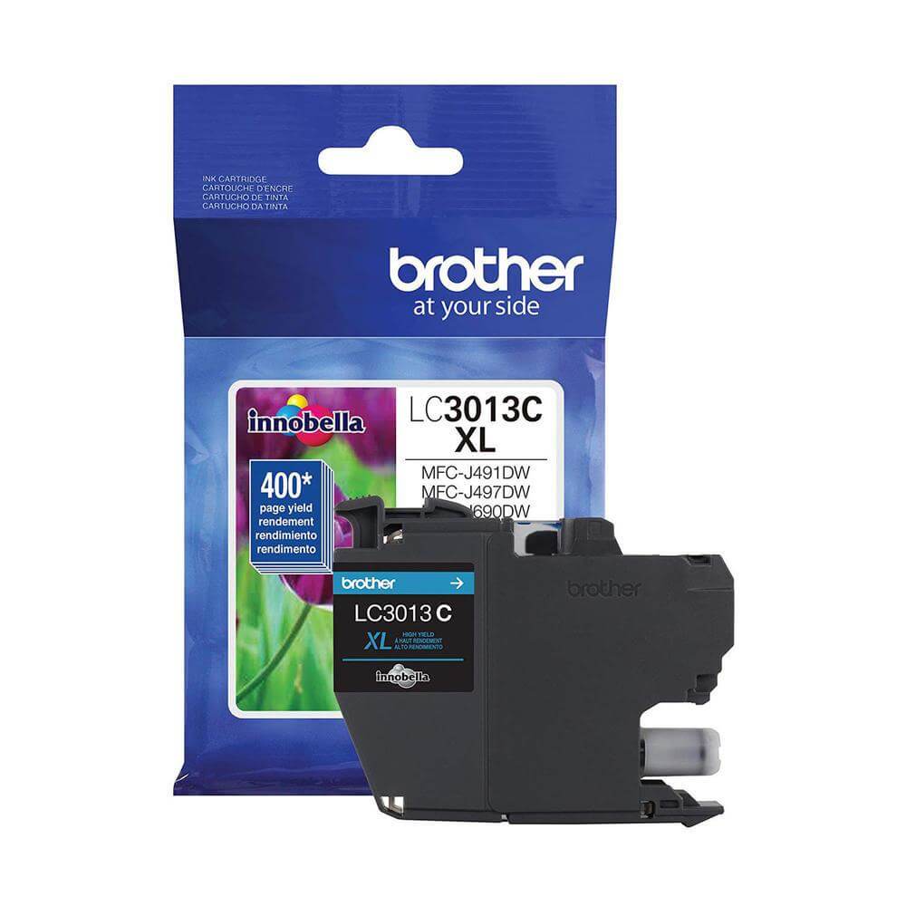 OEM Brother LC3013C LC3013CS Inkjet Ink Cartridge Cyan 400 Pages - TonerParts
