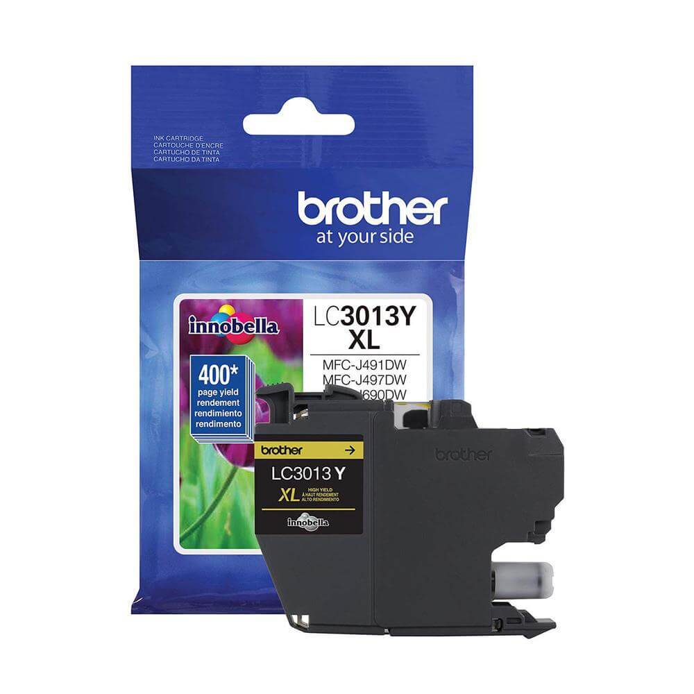 OEM Brother LC3013Y LC3013YS Inkjet Ink Cartridge Yellow 400 Pages - TonerParts