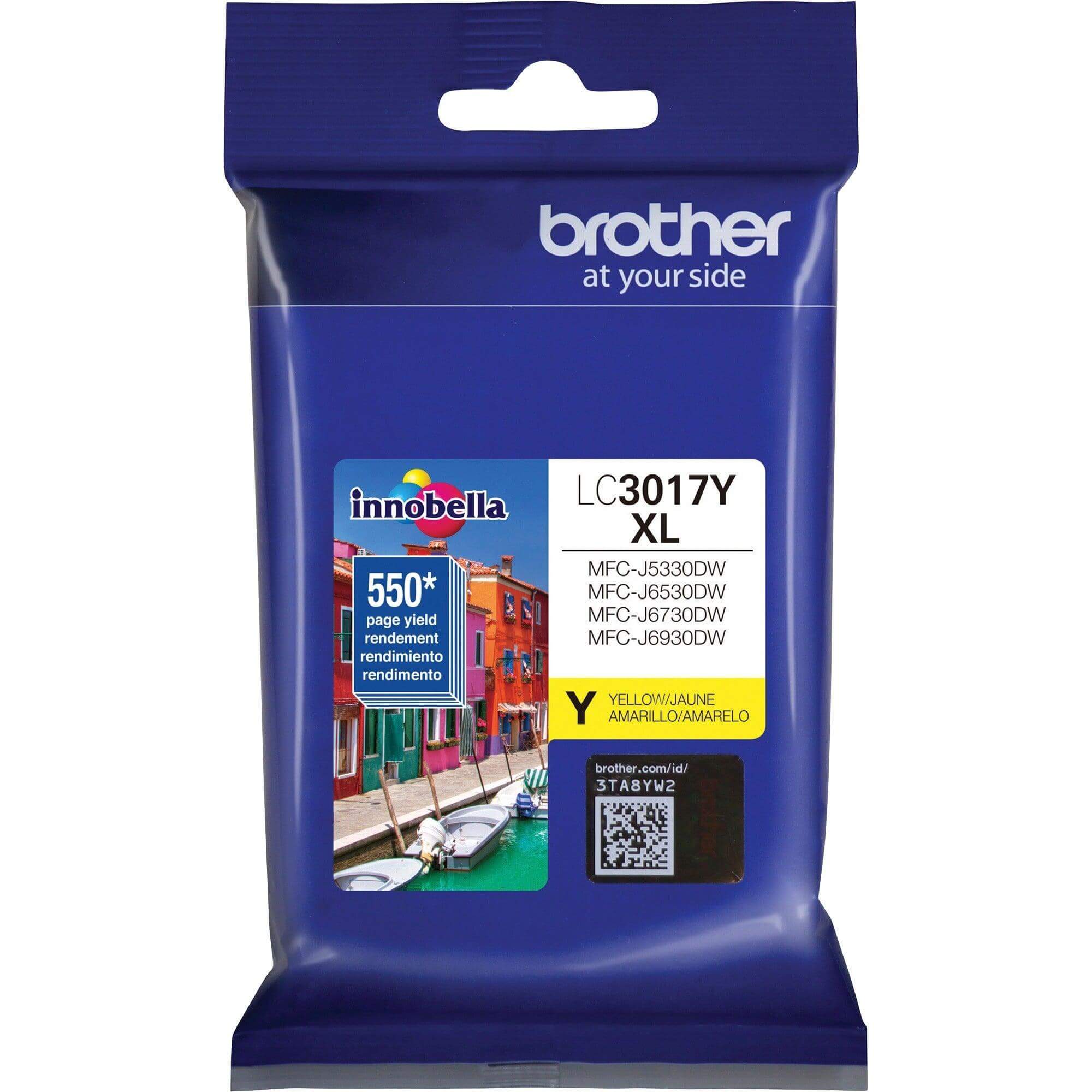OEM Brother LC3017Y Ink Cartridge 550 Pages Yellow - TonerParts