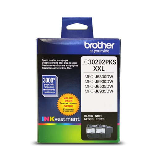 OEM Brother LC30292PKS Ink Cartridges Black 3K - TonerParts