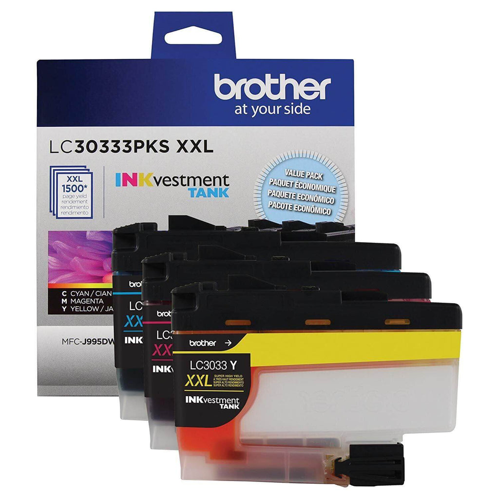 OEM Brother LC3033 LC30333PKS Color Ink Cartridges 3 Pack CYM 1.5K