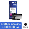 OEM Brother LC3033BKS Ultra Ink Cartridge Black 3K