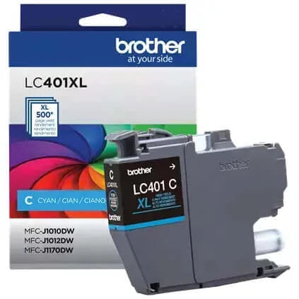 OEM Brother LC401XLCS Inkjet Cartridge Cyan 500 Pages