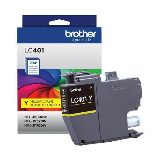 OEM Brother LC401YS Inkjet Cartridge Yellow 200 Pages - TonerParts
