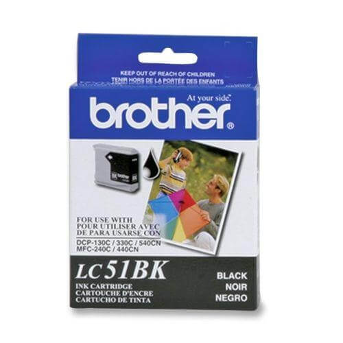 OEM Brother LC51BKS Ink Cartridge Black 500 Yield - TonerParts