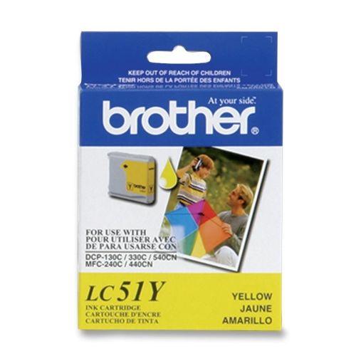 OEM Brother LC51YS Ink Cartridge Yellow 400 Yield - TonerParts