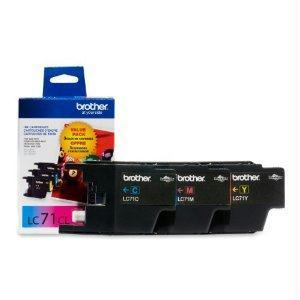 OEM Brother LC713PKS Ink Cartridge CYM 300 Pages 3 Pack - TonerParts