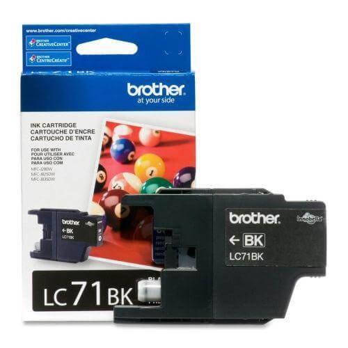 OEM Brother LC71BK Ink Cartridge Black 300 Pages - TonerParts