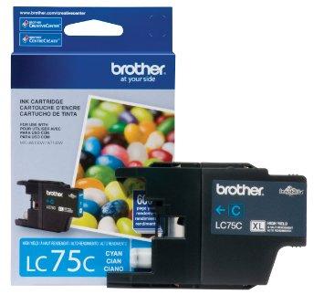 OEM Brother LC75C Ink Cartridge Cyan 600 Pages - TonerParts