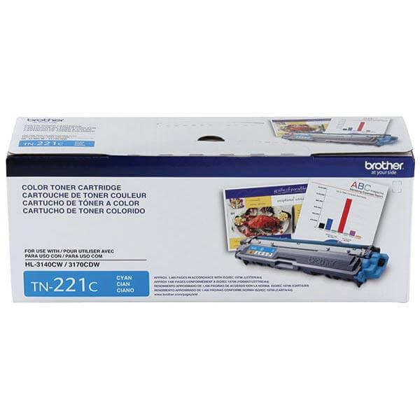 OEM Brother TN-221C TN221C Toner Cartridge Cyan 1.4K - TonerParts