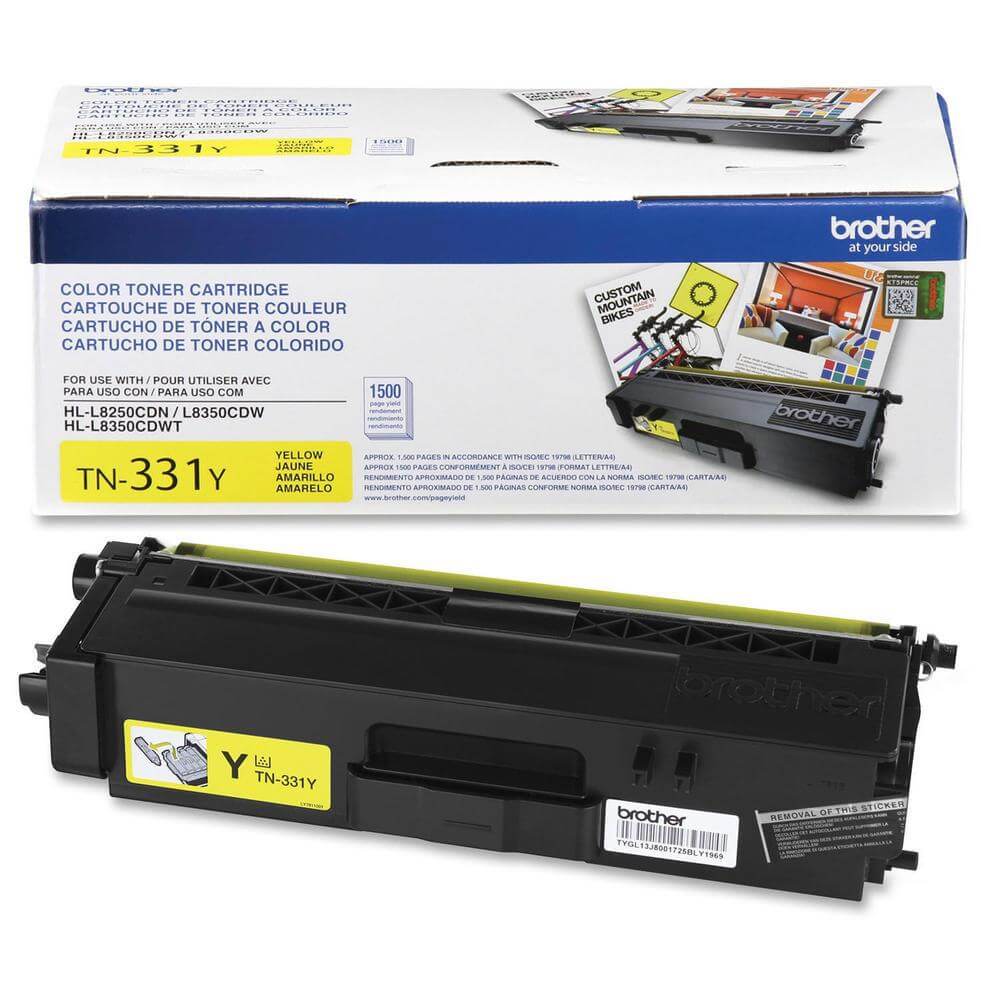 OEM Brother TN-331Y TN331Y Toner Cartridge Yellow 1.5K - TonerParts