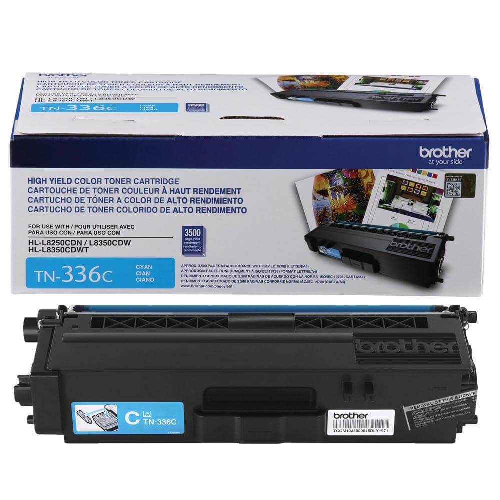 OEM Brother TN-336C TN336C Toner Cartridge Cyan 3.5K - TonerParts