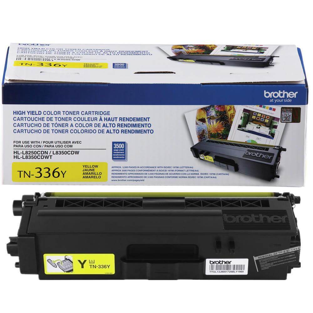 OEM Brother TN-336Y TN336Y Toner Cartridge Yellow 3.5K - TonerParts