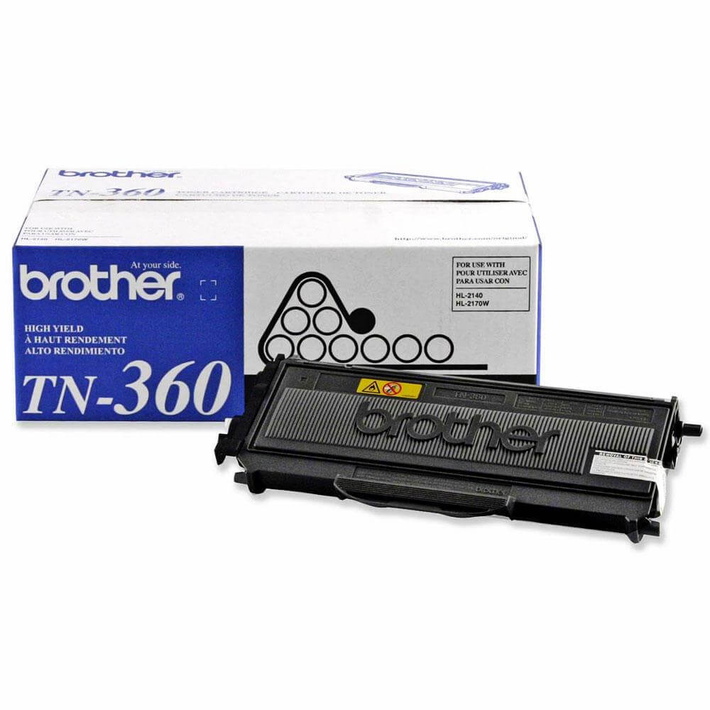 OEM Brother TN-360 TN360 Toner Cartridge Black 2.6K - TonerParts