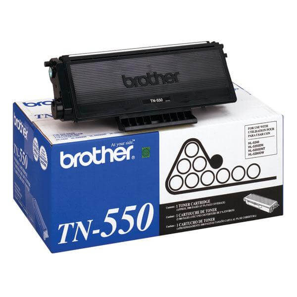 OEM Brother TN-550 TN550 Toner Cartridge Black 3.5K - TonerParts