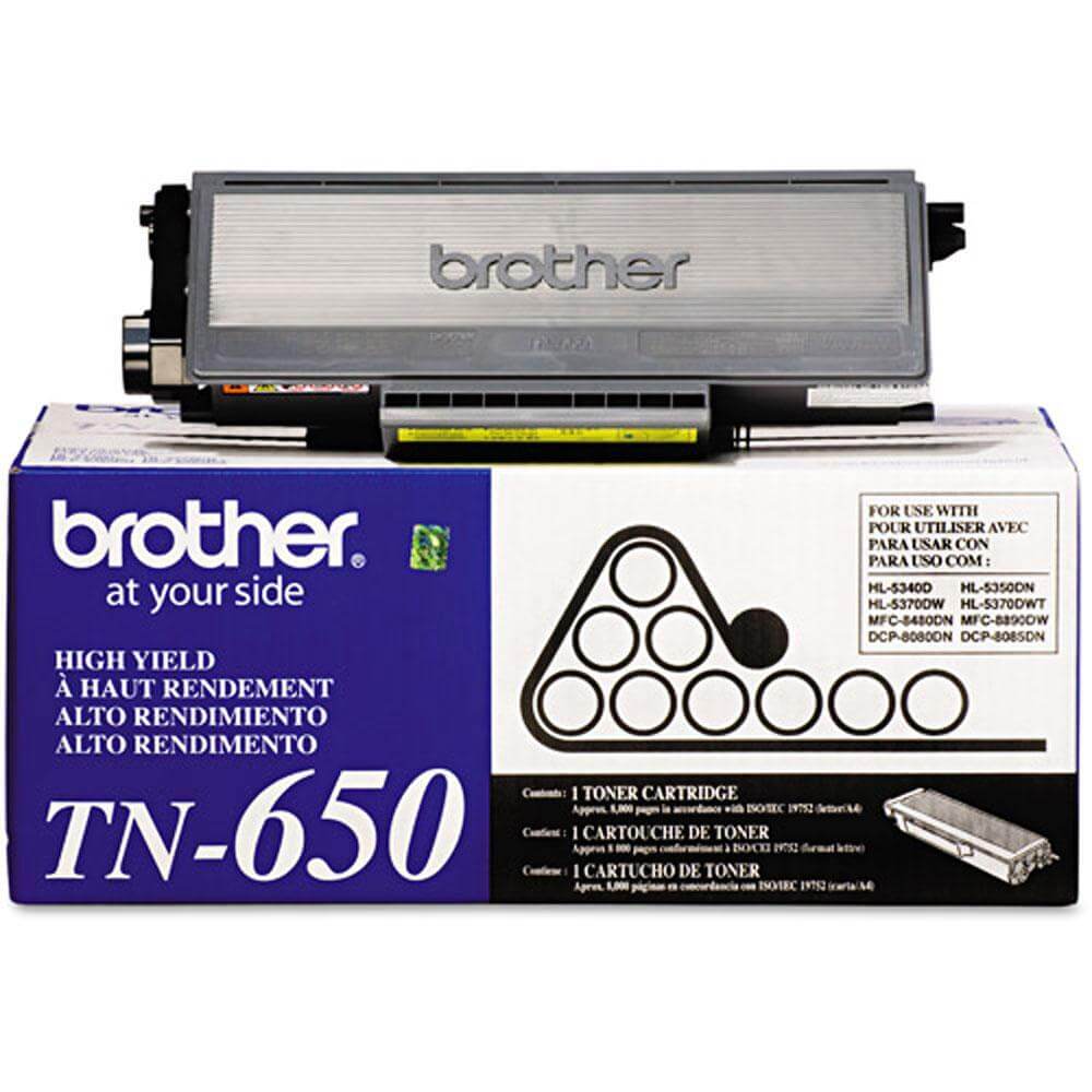 OEM Brother TN-650 TN650 Toner Cartridge Black 8K - TonerParts