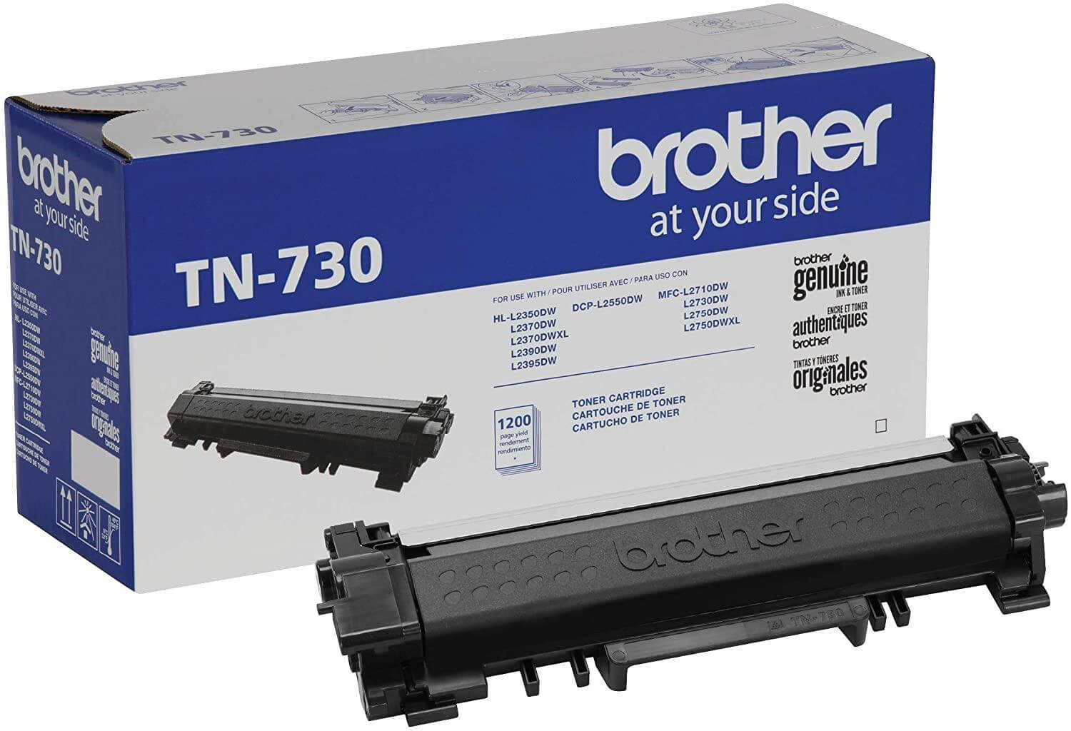 OEM Brother TN-730 TN730 Toner Cartridge Black 1.2K - TonerParts