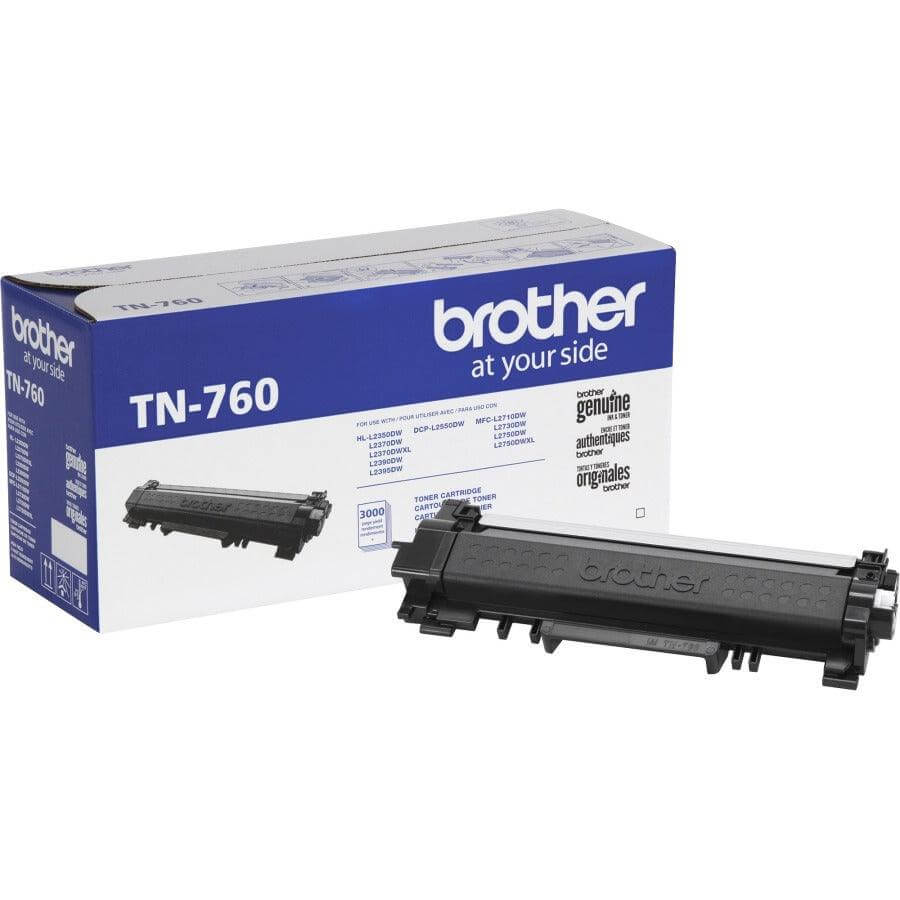 OEM Brother TN-760 TN760 Toner Cartridge Black 3K - TonerParts