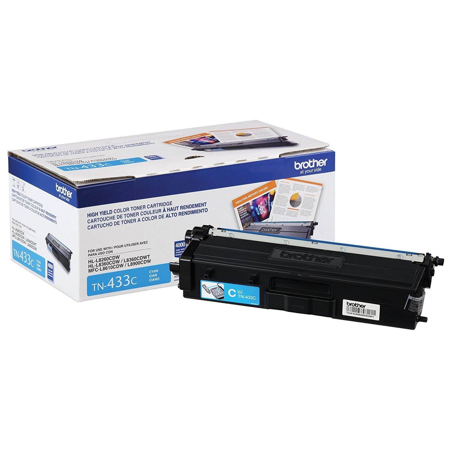 OEM Brother TN433C Toner Cartridge Cyan 4K - TonerParts