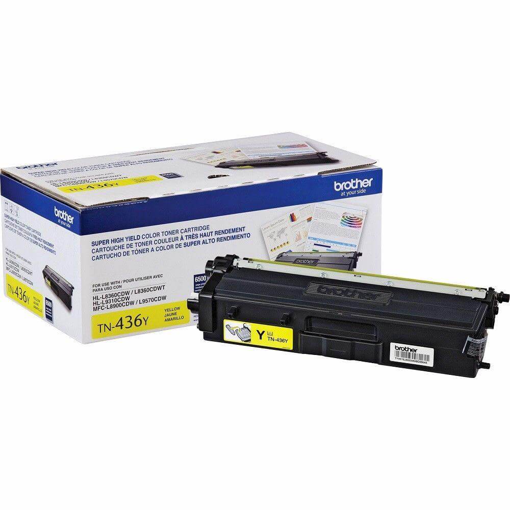 OEM Brother TN436Y Toner Cartridge Yellow 6.5K - TonerParts