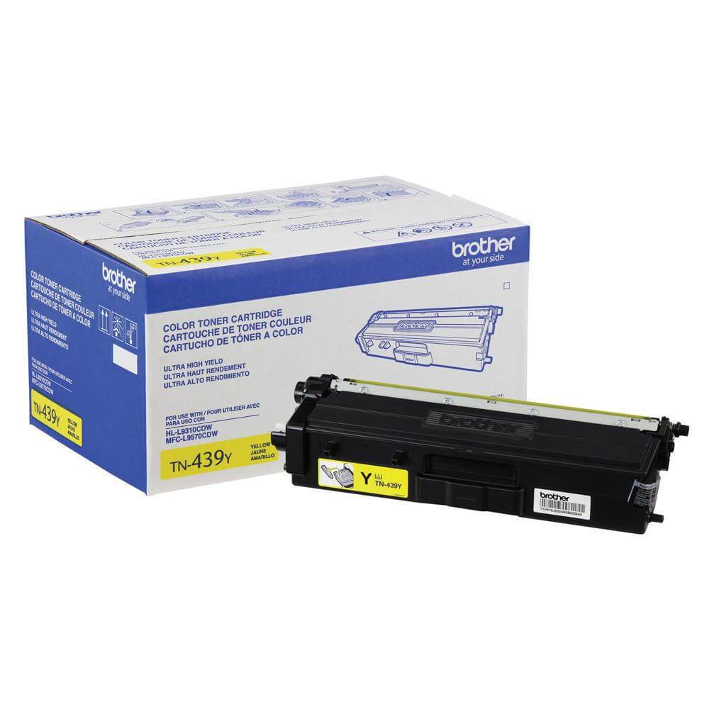 OEM Brother TN439Y Toner Cartridge Yellow 9K - TonerParts