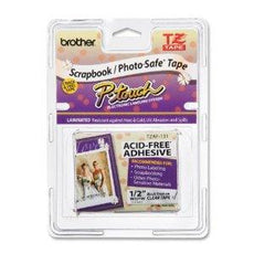 OEM Brother TZE-AF131 Black on Clear Acid Free TZEAF131 (0.47")