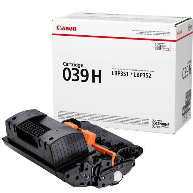 Canon 039H Original Toner Cartridge - Laser - High Yield - 25000 Pages - Black - 1 Each