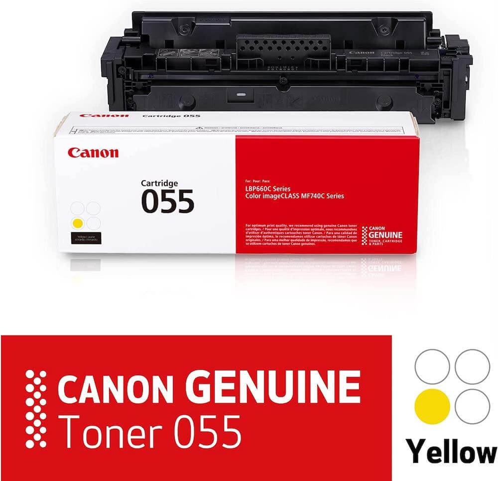 OEM Canon 055 3013C001 Toner Cartridge Yellow 2.1K - TonerParts