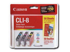 OEM Canon 0621B014, (CLI-8) Ink Cartridge - Cyan, Magenta, Yellow